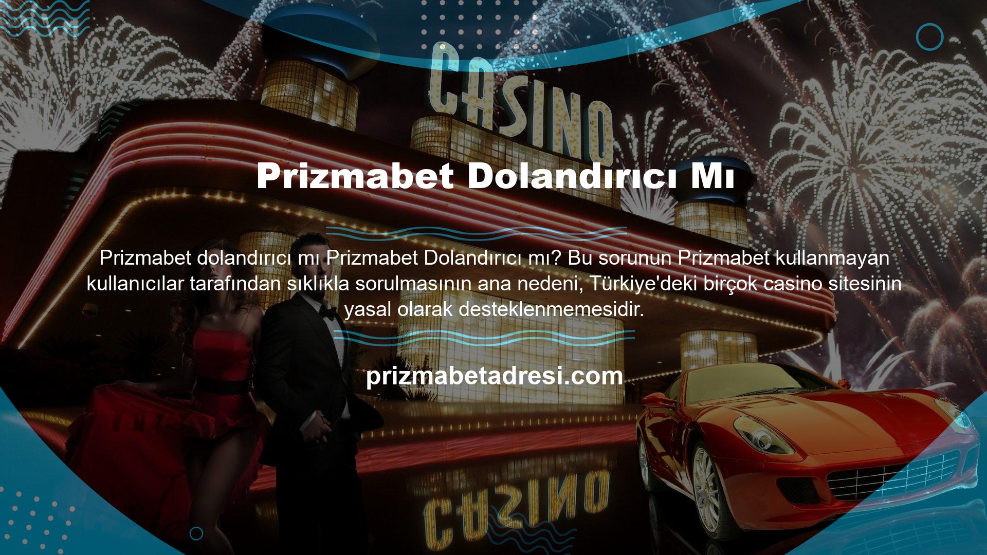 Prizmabet web sitesi, yasal olarak sigortalı birkaç casino, ve slot web sitesinden biridir
