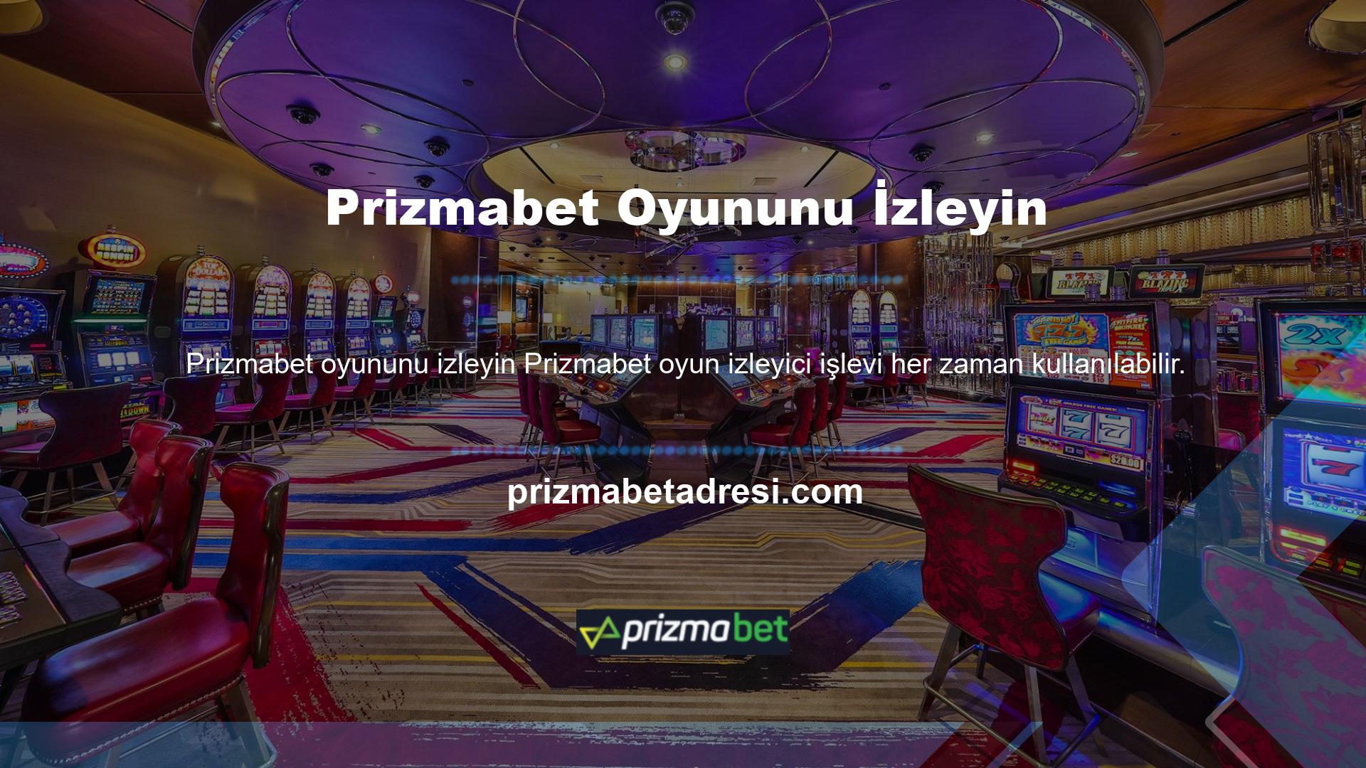 Prizmabet, üyelerine oyun ve casino platformu olarak lisans vermektedir
