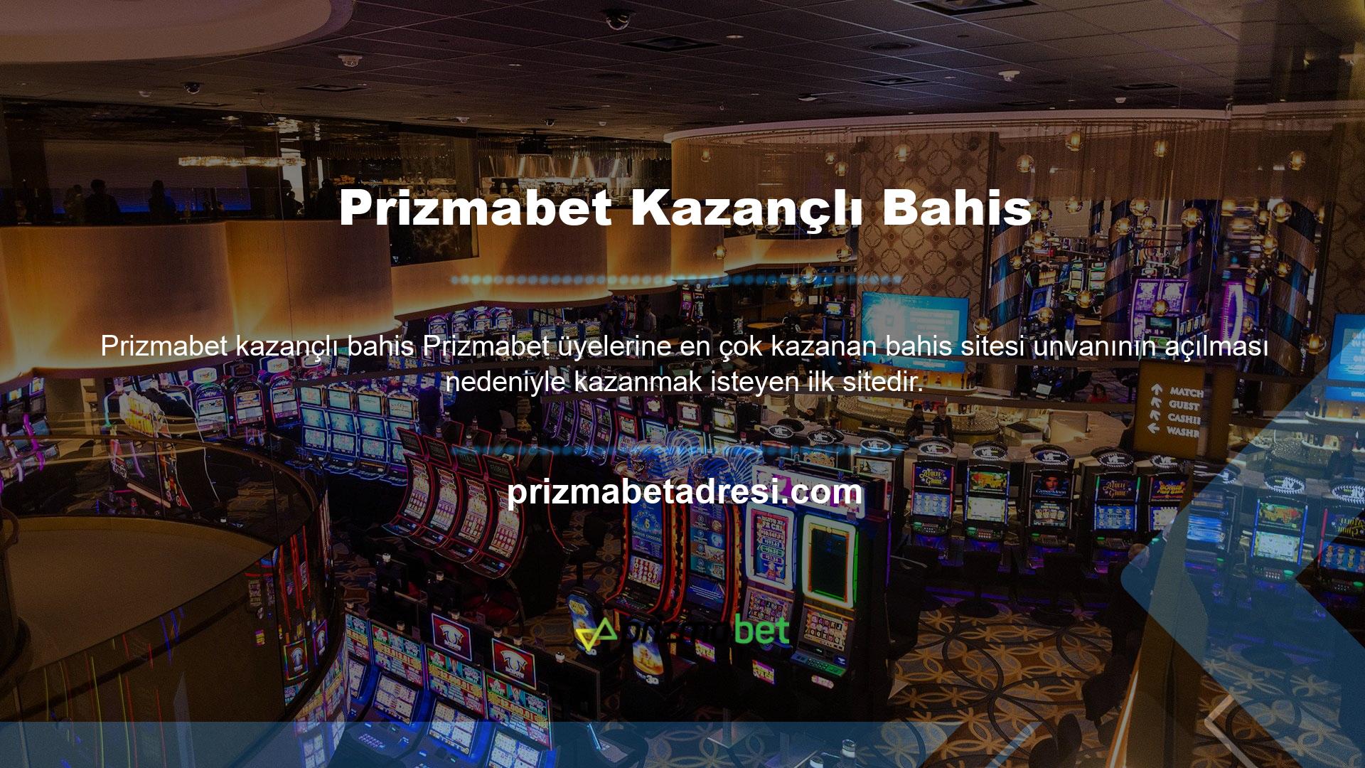 Web adresine ek olarak mobil uygulamaya da bahis yapan Prizmabet üyeleri için en çok kazanan bahis sitesi olmaya devam ediyor